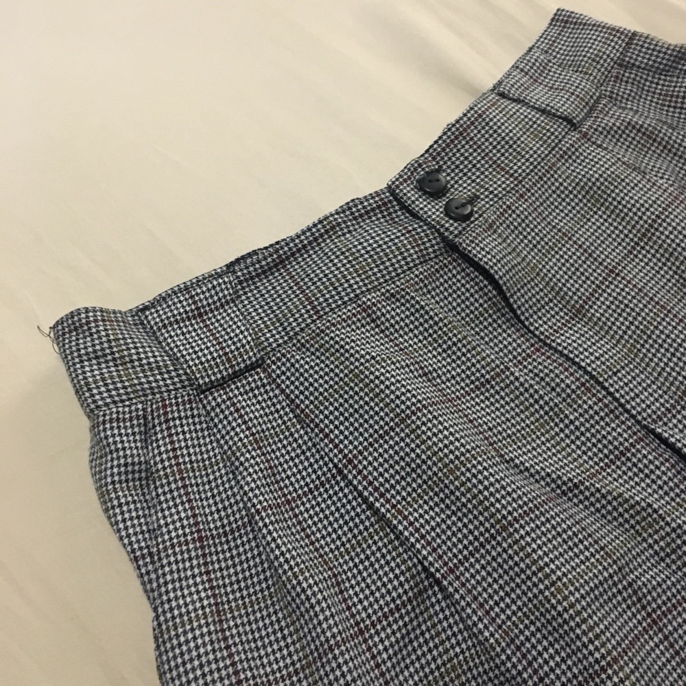 Vintage 80’s petite plaid fall colored dress pant